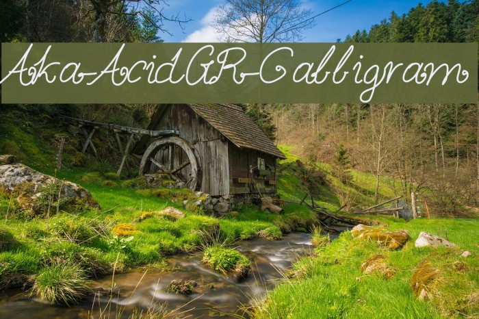 Aka-AcidGR-Calligram Polices examples