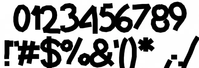 Aka-AcidGR-Collage Font OTHER CHARS