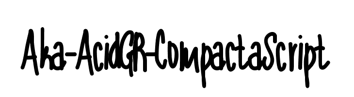 Aka-AcidGR-CompactaScript Font