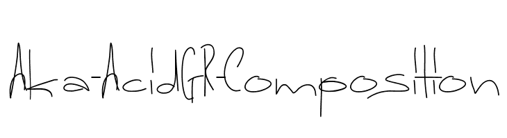 Aka-AcidGR-Composition  免费字体下载