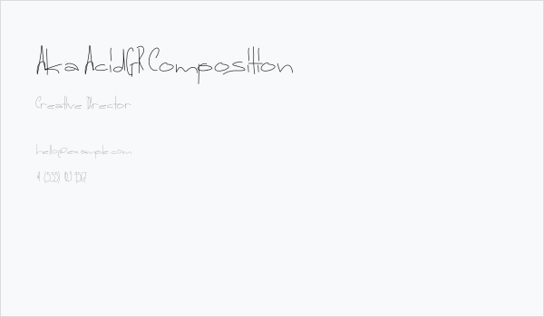 Aka-AcidGR-Composition Business Card