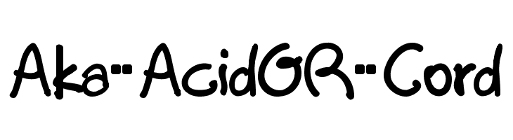 Aka-AcidGR-Cord Font