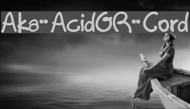 Aka-AcidGR-Cord Font examples