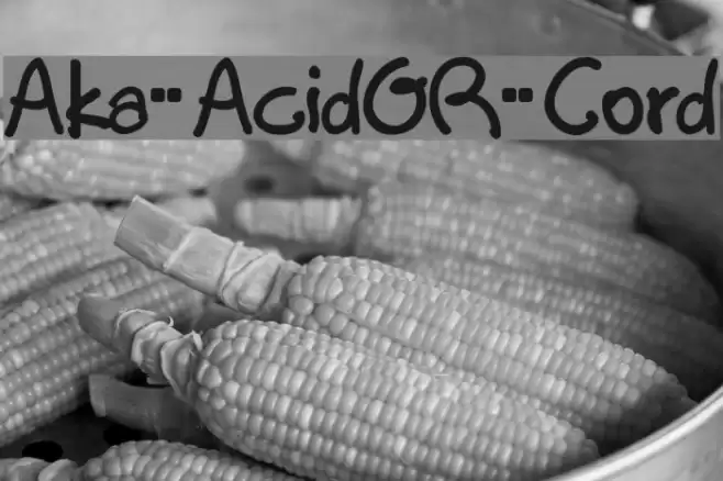 Aka-AcidGR-Cord Font examples