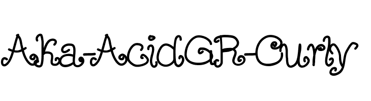 Aka-AcidGR-Curly Font