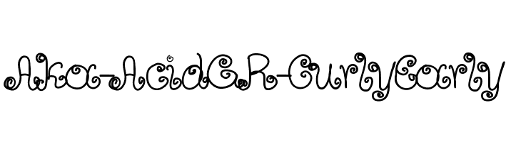 Aka-AcidGR-CurlyEarly Font