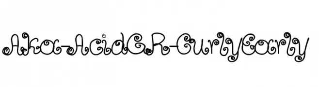 Aka-AcidGR-CurlyEarly  Frei Schriftart Herunterladen