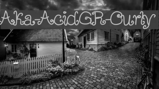 Aka-AcidGR-Curly Font examples