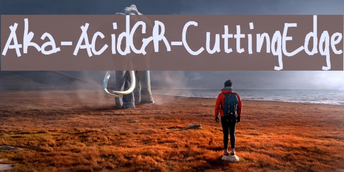 Aka-AcidGR-CuttingEdge Font examples