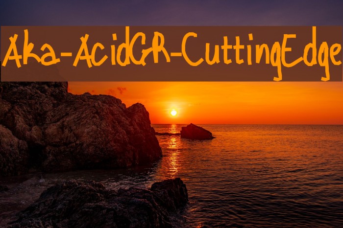 Aka-AcidGR-CuttingEdge Font examples