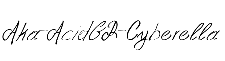 Aka-AcidGR-Cyberella Font