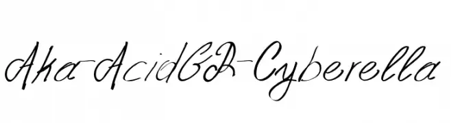 Aka-AcidGR-Cyberella  Fuentes Gratis Descargar