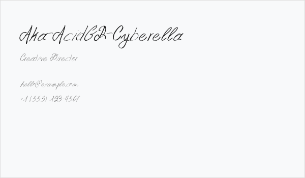 Aka-AcidGR-Cyberella Business Card