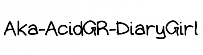 Aka-AcidGR-DiaryGirl  免费字体下载
