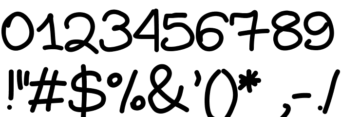 Aka-AcidGR-DiaryGirl Font OTHER CHARS