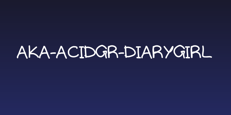 Aka-AcidGR-DiaryGirl Social Header