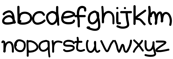 Aka-AcidGR-DiaryGirl Font LOWERCASE