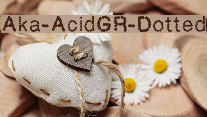 Aka-AcidGR-Dotted Font examples