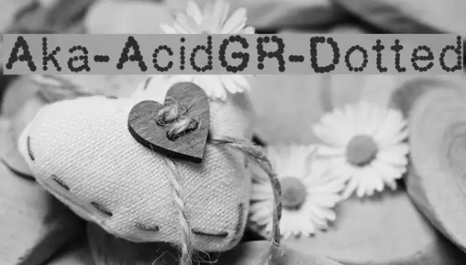 Aka-AcidGR-Dotted Fonte examples