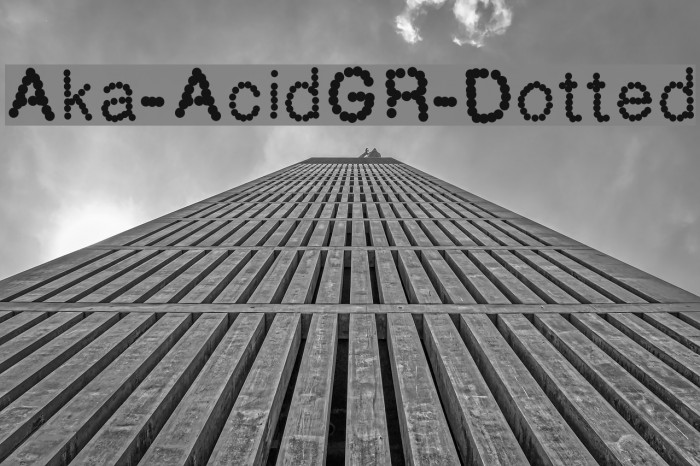 Aka-AcidGR-Dotted Font examples