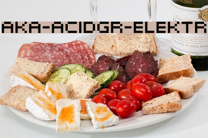 Aka-AcidGR-Elektr Font examples