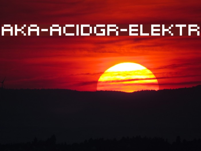 Aka-AcidGR-Elektr Font examples