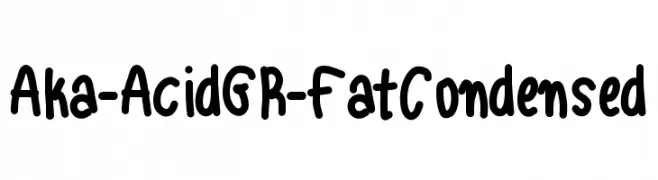Aka-AcidGR-FatCondensed  免费字体下载