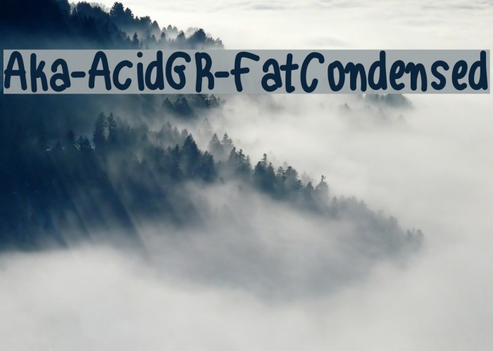 Aka-AcidGR-FatCondensed Example 1