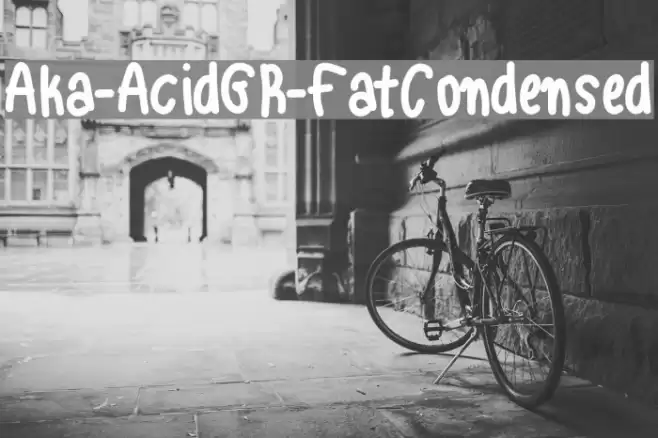 Aka-AcidGR-FatCondensed Font examples