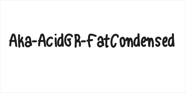 Aka-AcidGR-FatCondensed Logo