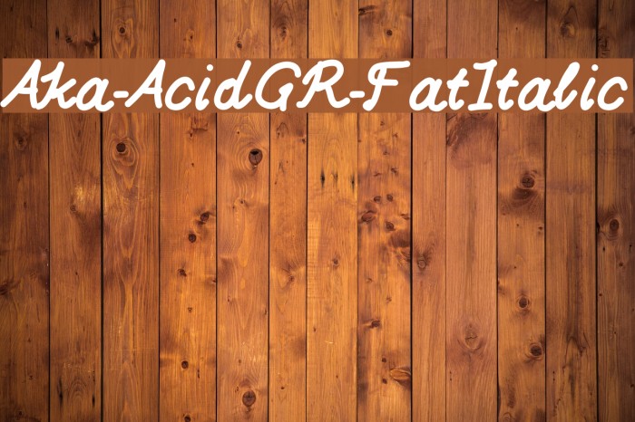 Aka-AcidGR-FatItalic Font examples