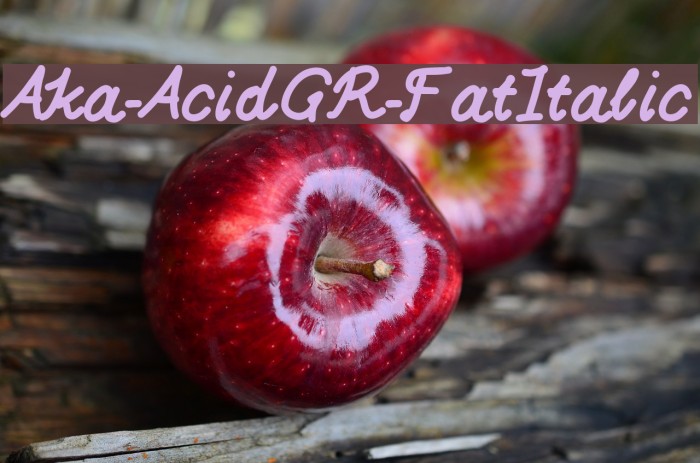 Aka-AcidGR-FatItalic Font examples