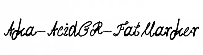 Aka-AcidGR-FatMarker  Fuentes Gratis Descargar