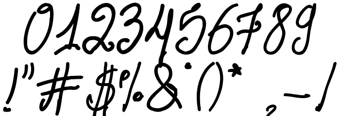 Aka-AcidGR-FatMarker Font OTHER CHARS