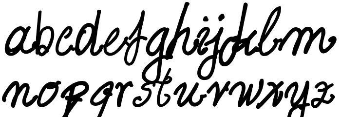 Aka-AcidGR-FatMarker Font LOWERCASE