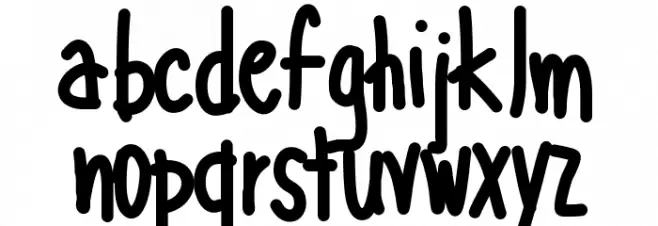 Aka-AcidGR-Fatbamboo Font LOWERCASE