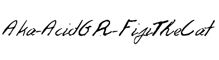 Aka-AcidGR-FifiTheCat Font