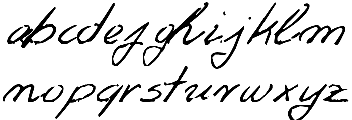 Aka-AcidGR-FifiTheCat Font LOWERCASE