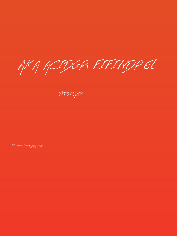 Aka-AcidGR-Fifindrel Poster