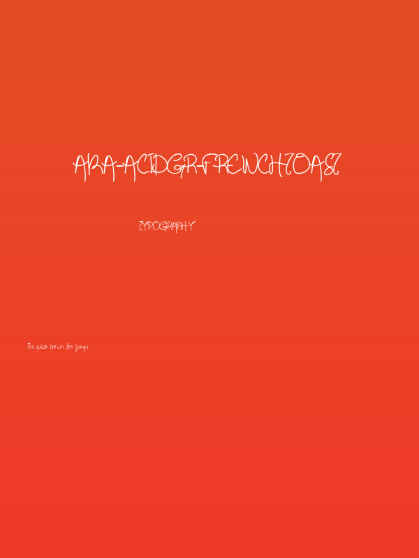 Aka-AcidGR-FrenchToast Poster