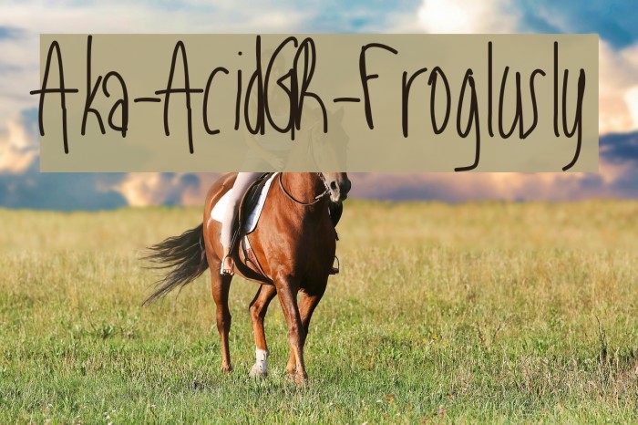 Aka-AcidGR-Froglusly Font examples