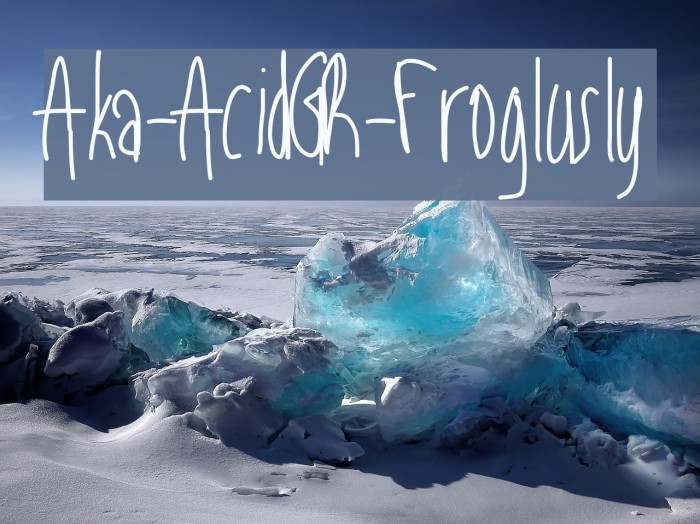 Aka-AcidGR-Froglusly Font examples