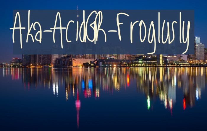 Aka-AcidGR-Froglusly Font examples