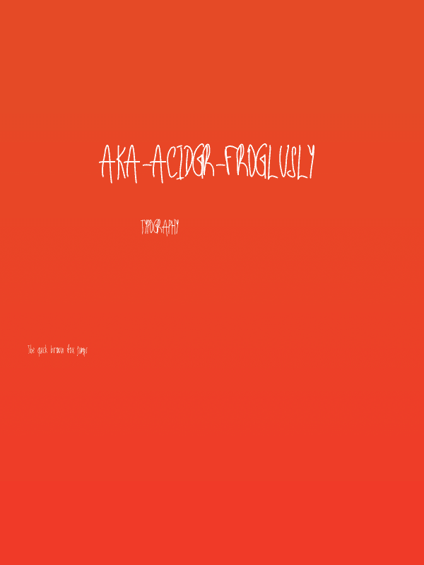 Aka-AcidGR-Froglusly Poster