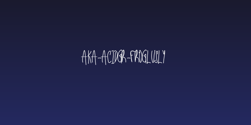 Aka-AcidGR-Froglusly Social Header