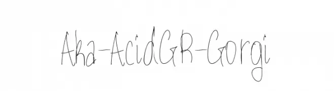 Aka-AcidGR-Gorgi  免费字体下载