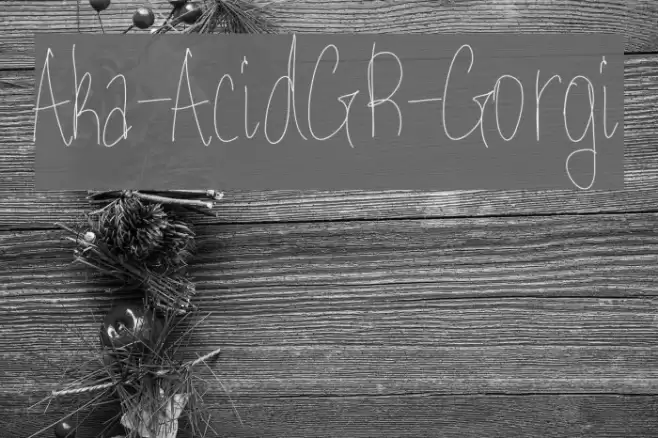 Aka-AcidGR-Gorgi Font examples