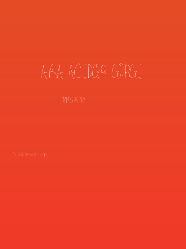 Aka-AcidGR-Gorgi Poster