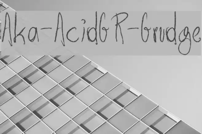 Aka-AcidGR-Grudge Font examples