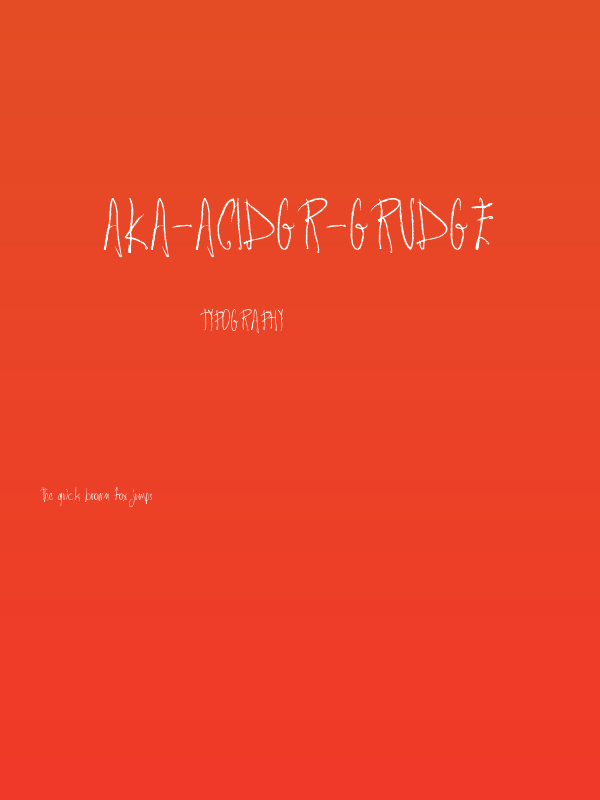 Aka-AcidGR-Grudge Poster